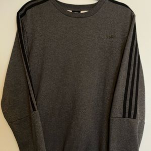 Men’s dark-grey adidas crewneck sweatshirt. Medium
